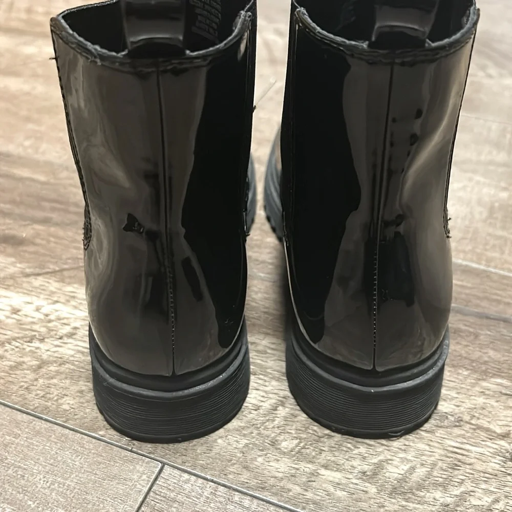 Crewcuts Girls' lug-sole boots in faux leather